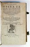 LULL, RAMON. Opera ea quae ad adinventam ab ipso artem universalem, scientiarum artiumque omnium brevi compendio . . . pertinent. 1598